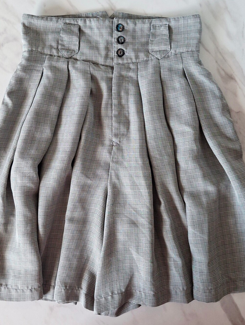 Vintage 90s Pleated Plaid Skort (6)